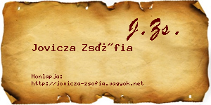 Jovicza Zsófia névjegykártya